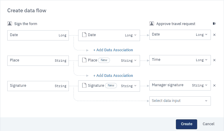 adding a Data Input to a Data Flow