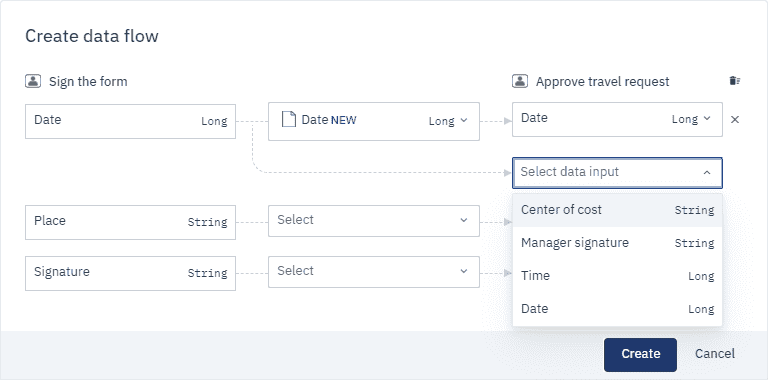 selecting a Data Input for the Data Association