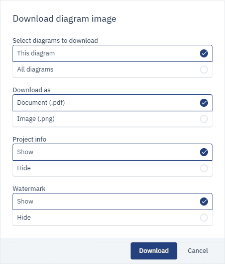 download BPMN and DMN diagram images